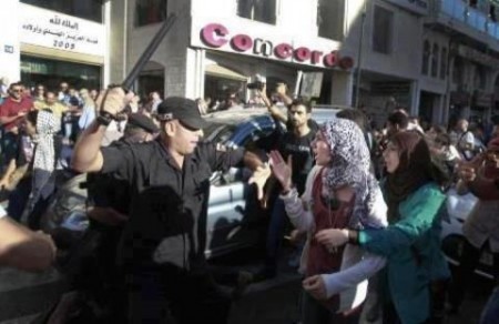 (راصد) : تدين أداء القمع الهمجي للمسيرة السلمية في رام الله من قبل الشرطة الفلسطينية